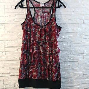 Suzy Sheir  layered sleeveless blouse